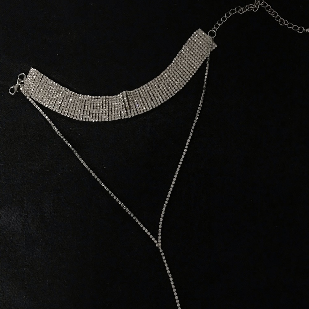 Rhinestone choker